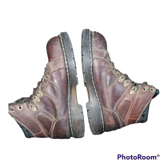 Dr Martens Industrial brown leather safety toe work boots size 9 mens/10 womans - Picture 5 of 14